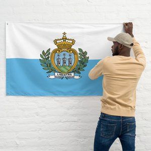 San Marino Flag (Customizable)